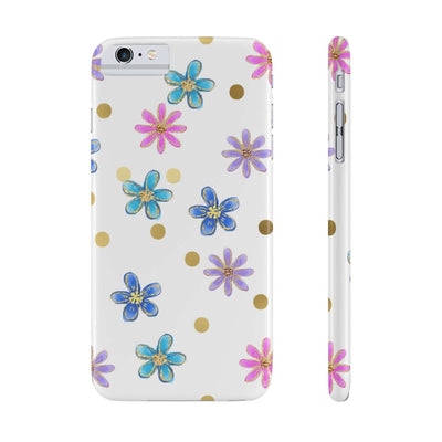 Printify Phone Case iPhone 6/6s Plus Slim Cheerful flowers Slim Phone Cases, Case-Mate