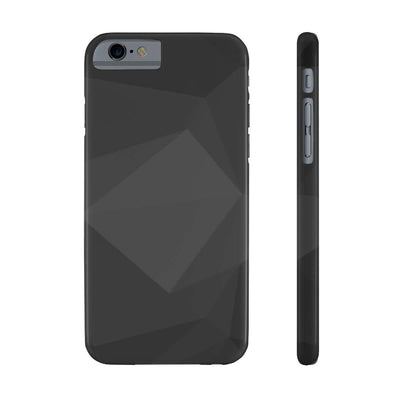 Printify Phone Case iPhone 6/6S Slim Black Geometric Slim Phone Case, Case-Mate