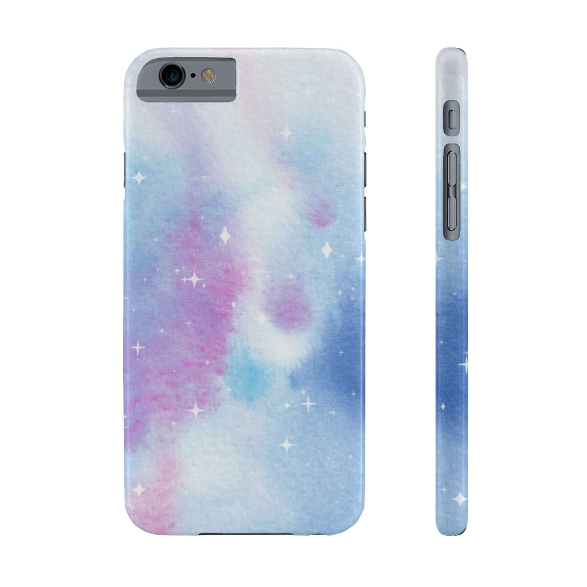 Printify Phone Case iPhone 6/6S Slim Blue and Purple Abstract Slim Phone Cases, Case-Mate