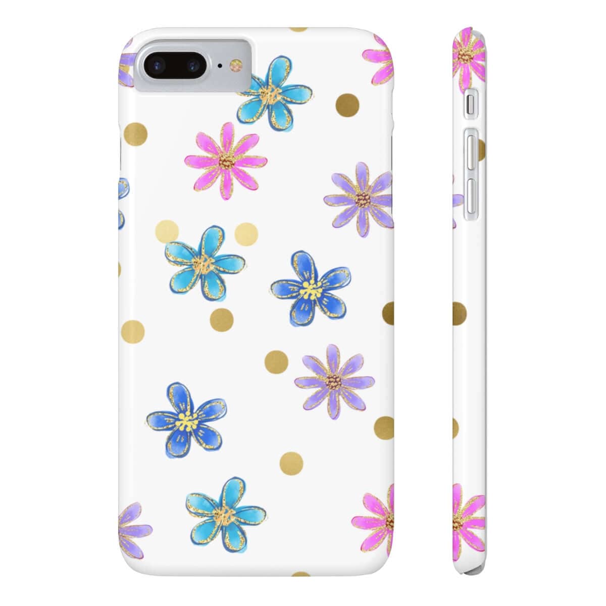 Printify Phone Case iPhone 7 Plus, iPhone 8 Plus Slim Cheerful flowers Slim Phone Cases, Case-Mate