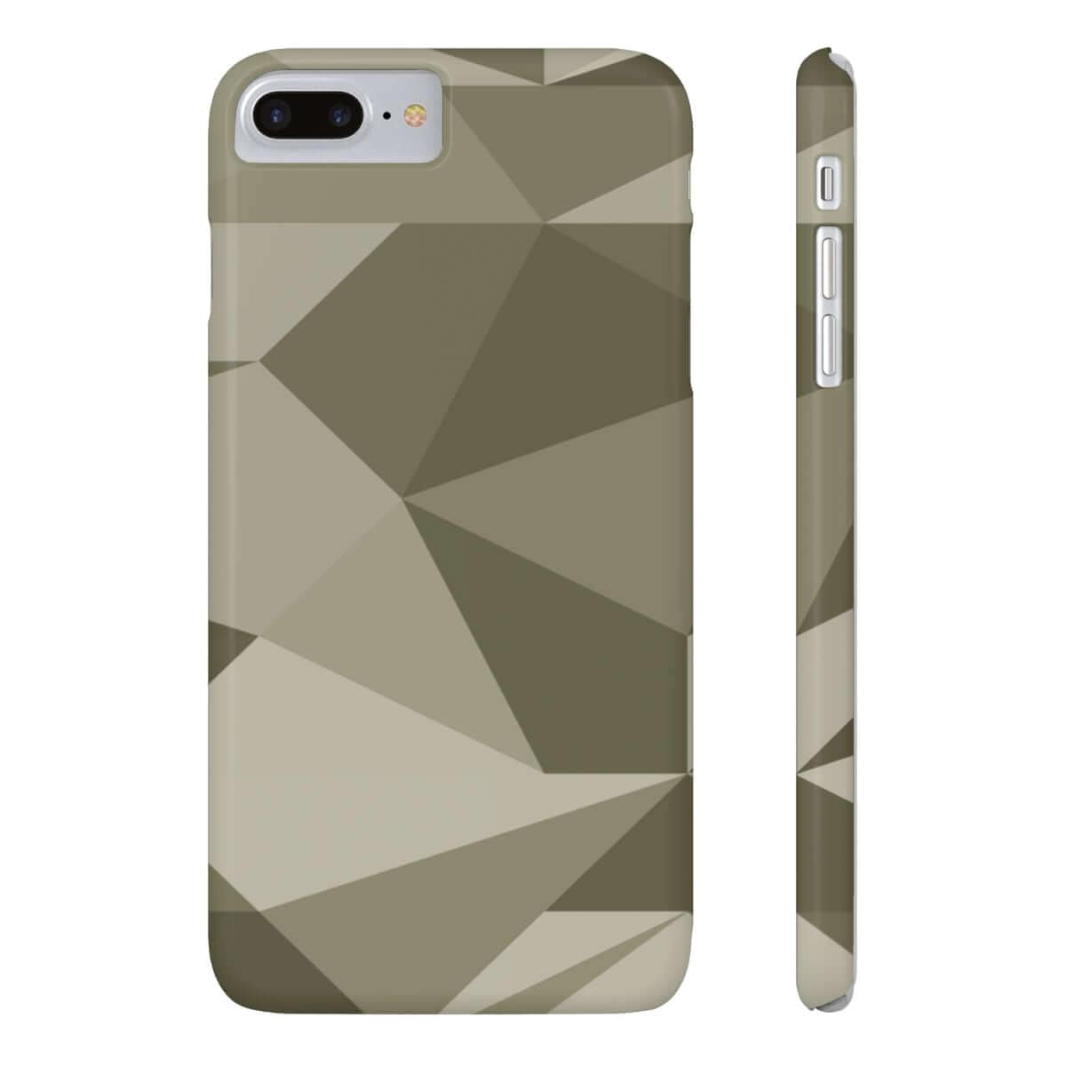 Printify Phone Case iPhone 7 Plus, iPhone 8 Plus Slim Geometric Camo Slim Phone Case, Case-Mate