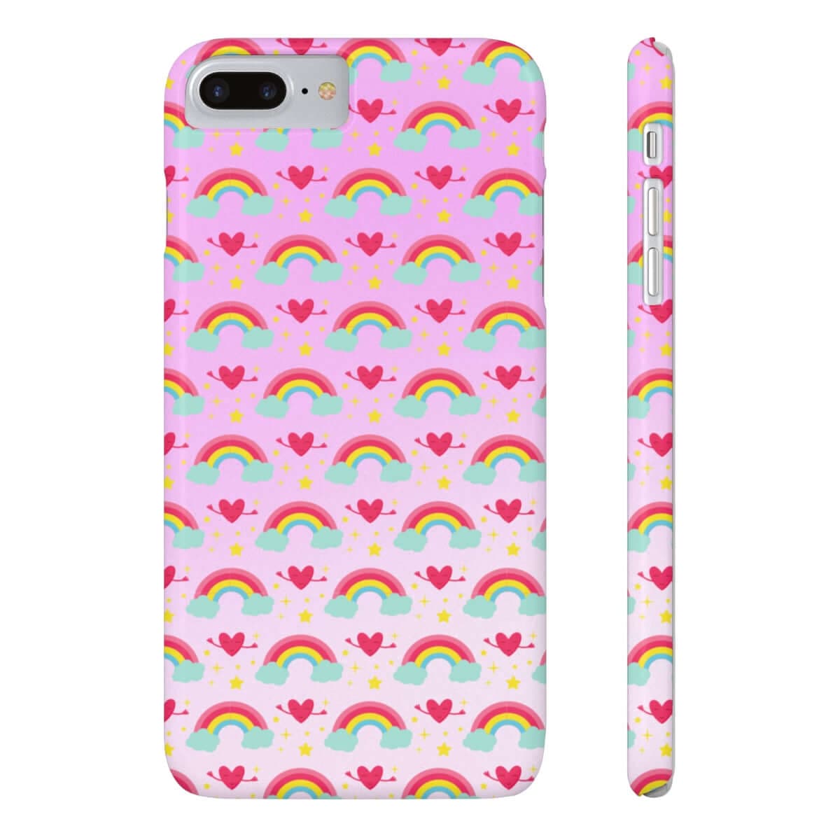 Printify Phone Case iPhone 7 Plus, iPhone 8 Plus Slim Gradient Rainbow Art Phone Case