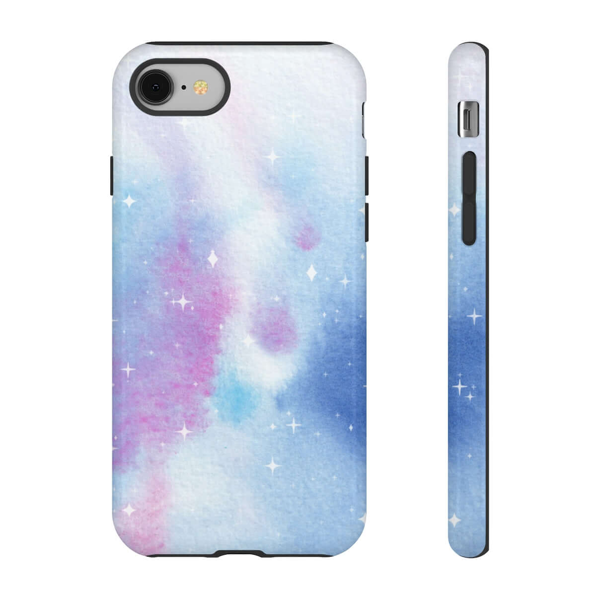 Printify Phone Case iPhone 8 / Glossy Blue and Purple Abstract Tough Cases