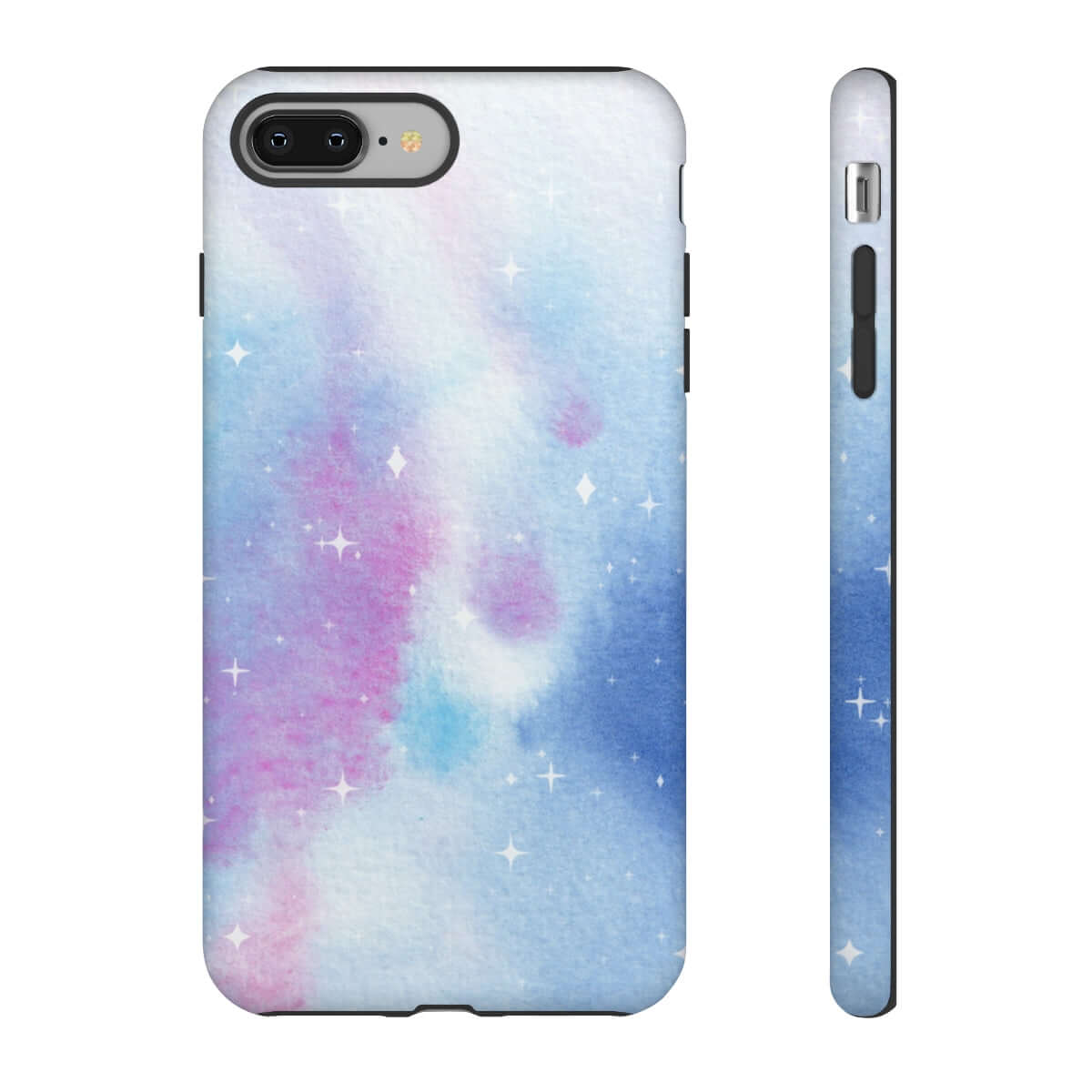 Printify Phone Case iPhone 8 Plus / Matte Blue and Purple Abstract Tough Cases