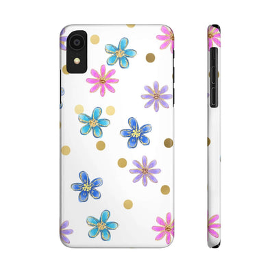 Printify Phone Case iPhone XR Cheerful flowers Slim Phone Cases, Case-Mate