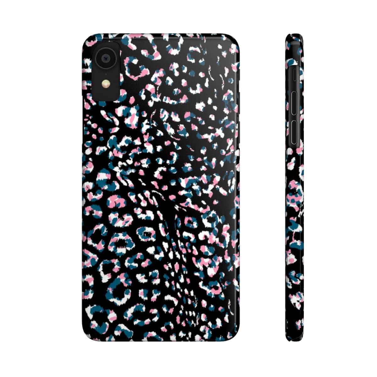 Printify Phone Case iPhone XR Dark Leopard Slim Phone Case