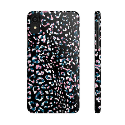 Printify Phone Case iPhone XR Dark Leopard Slim Phone Case