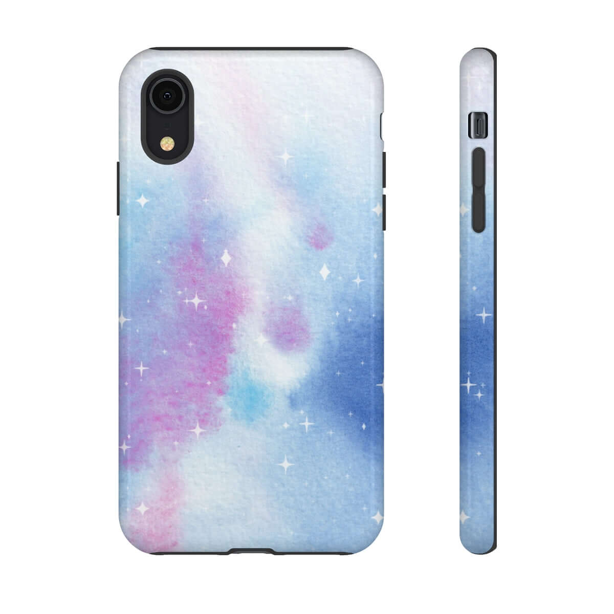 Printify Phone Case iPhone XR / Glossy Blue and Purple Abstract Tough Cases