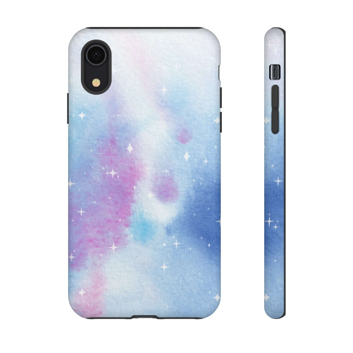 Printify Phone Case iPhone XR / Matte Blue and Purple Abstract Tough Cases