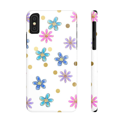 Printify Phone Case iPhone XS Cheerful flowers Slim Phone Cases, Case-Mate