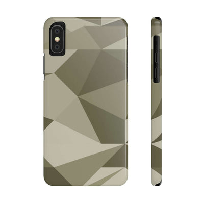 Printify Phone Case iPhone XS Geometric Camo Slim Phone Case, Case-Mate