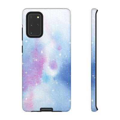 Printify Phone Case Samsung Galaxy S20+ / Glossy Blue and Purple Abstract Tough Cases