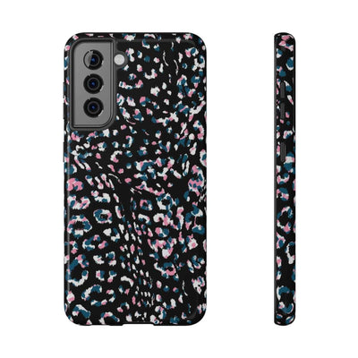 Printify Phone Case Samsung Galaxy S21 / Glossy / Without gift packaging Dark Leopard Impact-Resistant Case