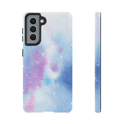 Printify Phone Case Samsung Galaxy S21 / Matte Blue and Purple Abstract Tough Cases