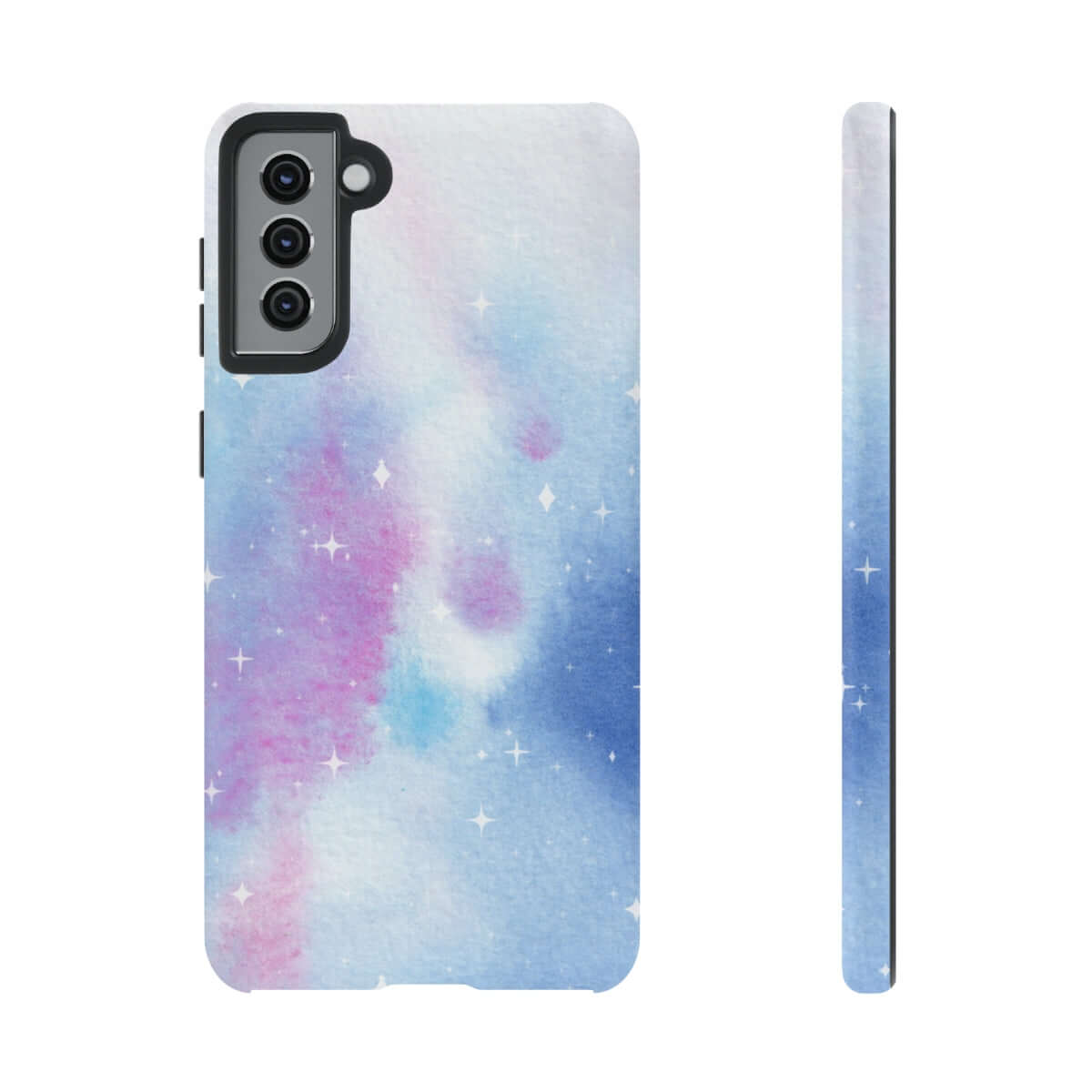 Printify Phone Case Samsung Galaxy S21 Plus / Matte Blue and Purple Abstract Tough Cases