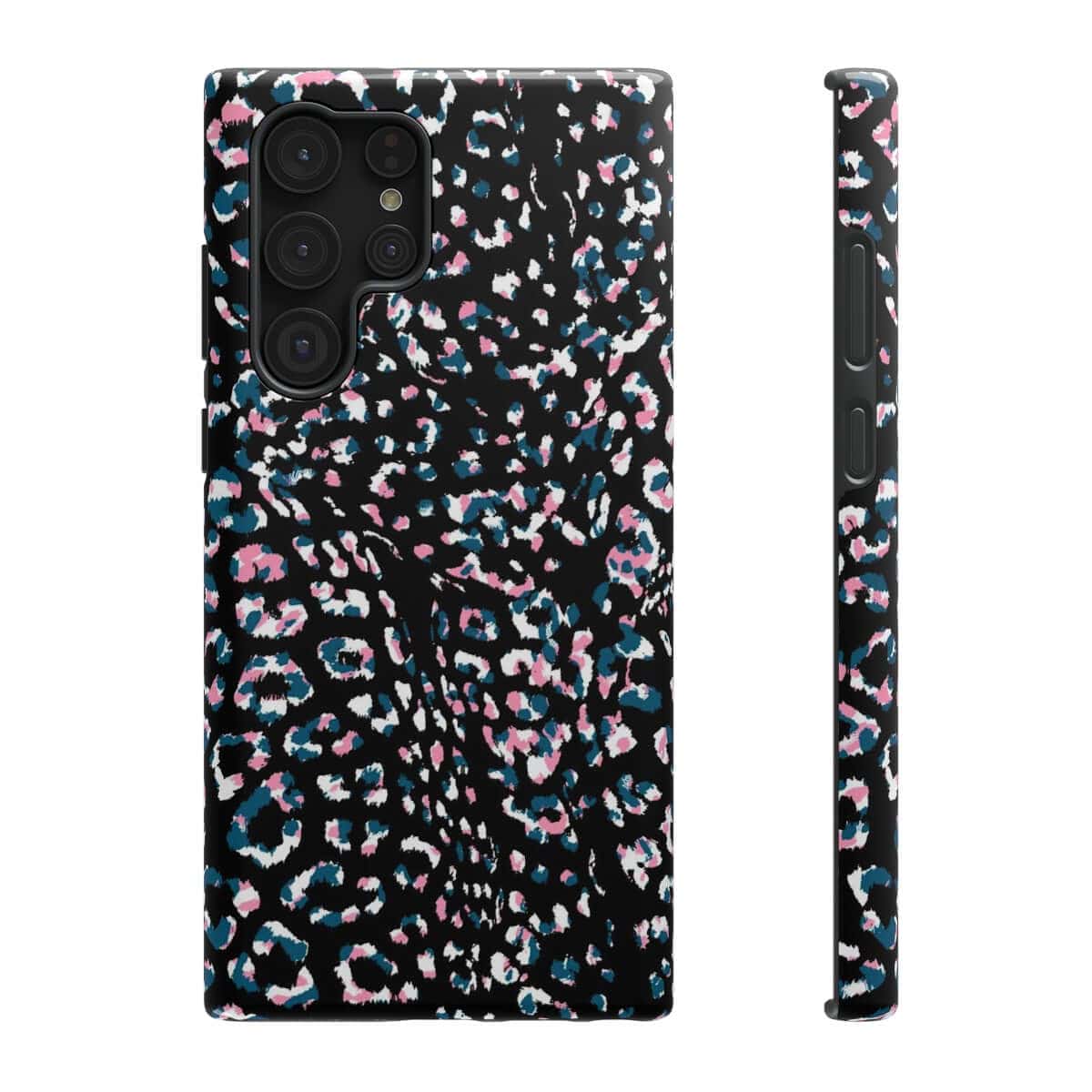 Printify Phone Case Samsung Galaxy S22 Ultra / Glossy / Without gift packaging Dark Leopard Impact-Resistant Case