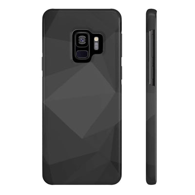 Printify Phone Case Samsung Galaxy S9 Slim Black Geometric Slim Phone Case, Case-Mate