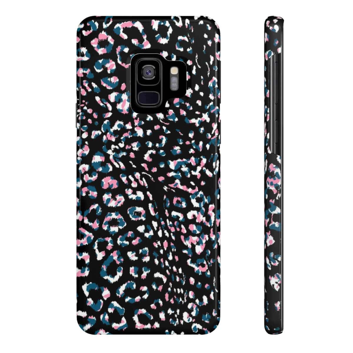 Printify Phone Case Samsung Galaxy S9 Slim Dark Leopard Slim Phone Case