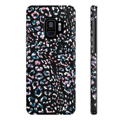 Printify Phone Case Samsung Galaxy S9 Slim Dark Leopard Slim Phone Case