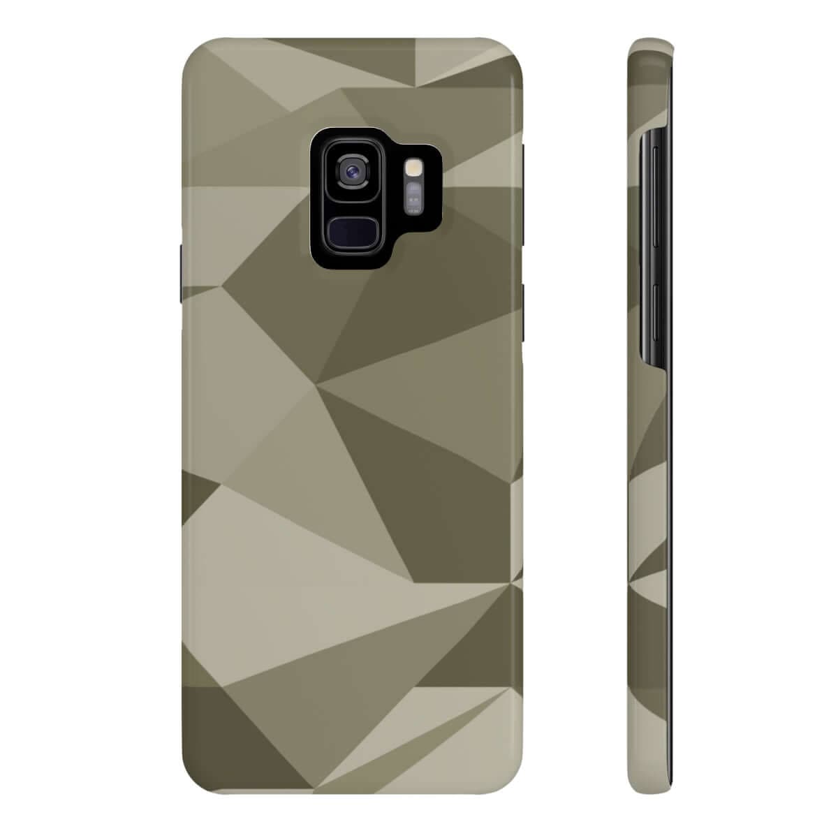 Printify Phone Case Samsung Galaxy S9 Slim Geometric Camo Slim Phone Case, Case-Mate