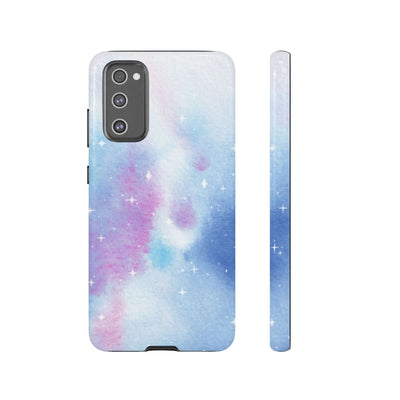 Printify Phone Case Samsung S20 FE / Glossy Blue and Purple Abstract Tough Cases