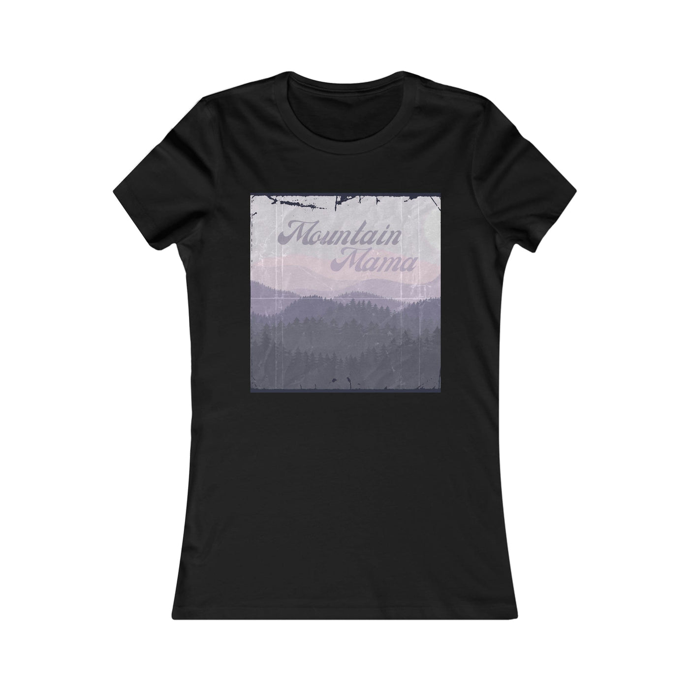 Printify T-Shirt S / Black Women's Mountain Mama Tee