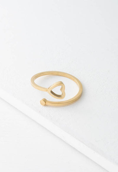 Starfish Project, Inc Jewelry Ada Heart Ring - Starfish Project 14k Gold Plated | Poppy Wish