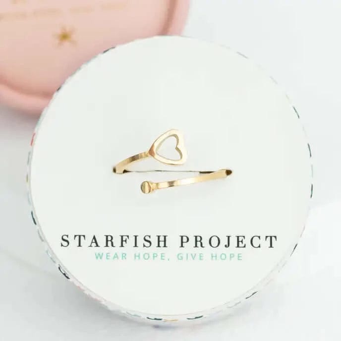 Starfish Project, Inc Jewelry Ada Heart Ring - Starfish Project 14k Gold Plated | Poppy Wish