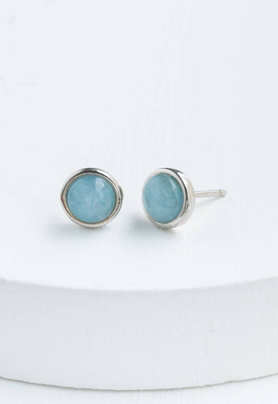 Starfish Project, Inc Jewelry Breathe Aquamarine Studs